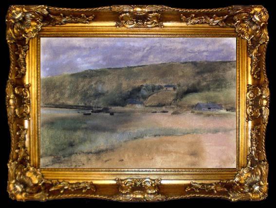 framed  Edgar Degas Cliffs at the Edge of the Sea, ta009-2